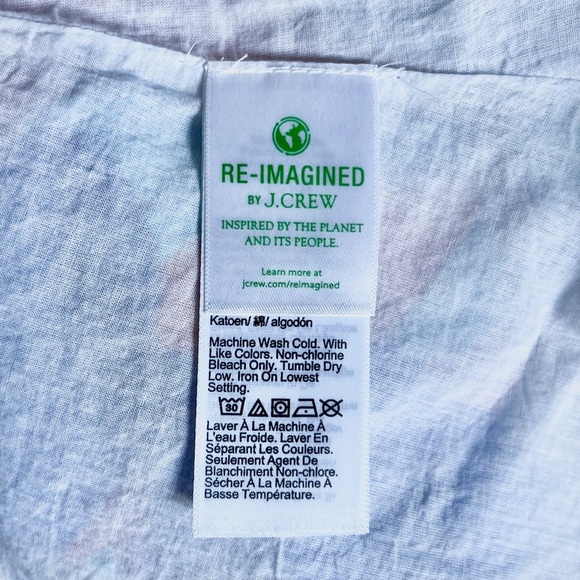 J. Crew Multicolor Tropical Leaf Print Maxi Dress with Back Tie and Pockets - Picture 8 of 9